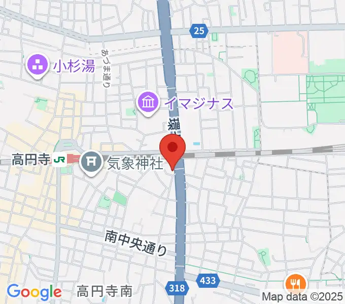 高円寺STUDIO Kの地図