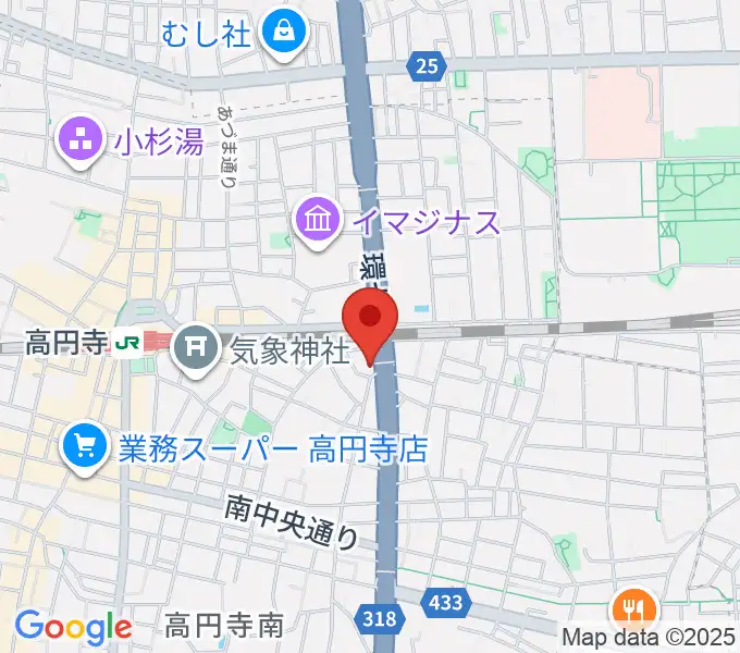 高円寺STUDIO Kの地図