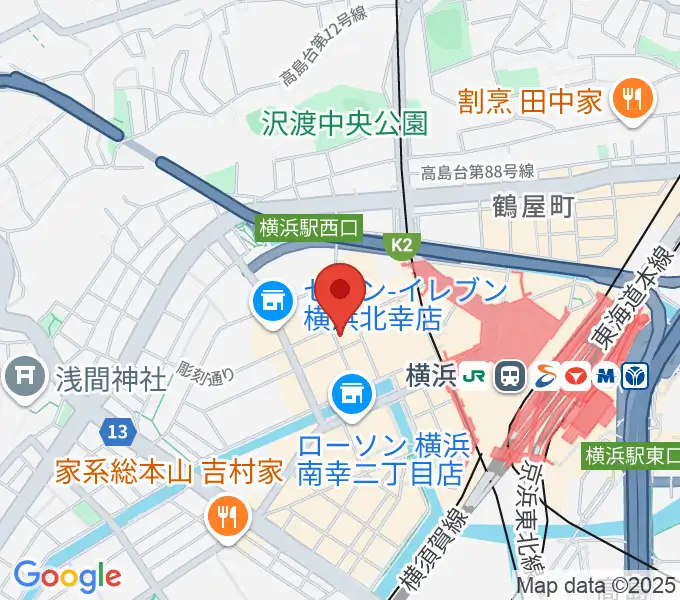 ムラマツ・フルート・レッスンセンター横浜の地図