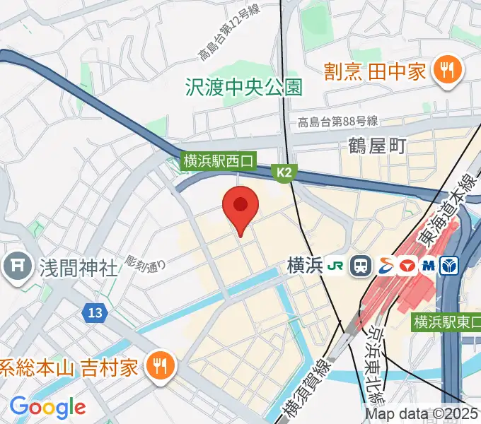 ムラマツ・フルート・レッスンセンター横浜の地図