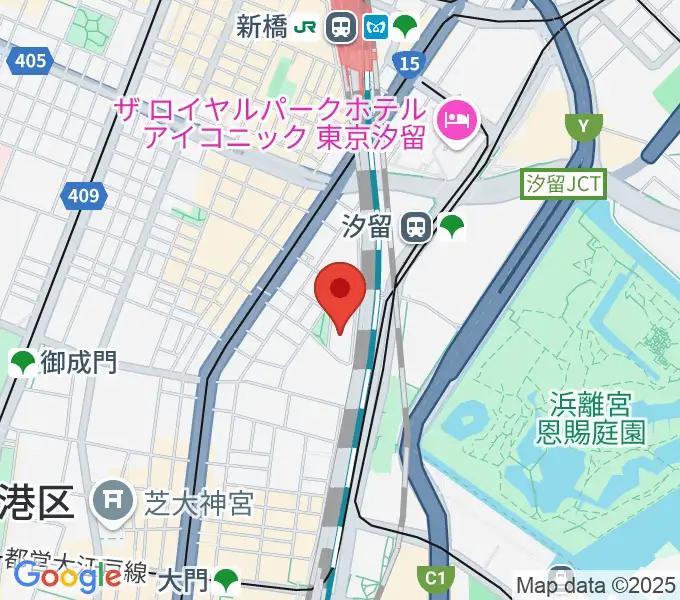 汐留ベヒシュタイン・サロンの地図