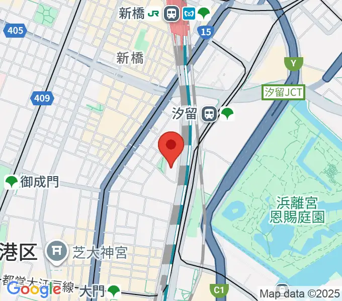 汐留ベヒシュタイン・サロンの地図