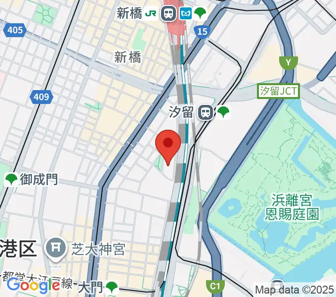 汐留ベヒシュタイン・サロンの地図