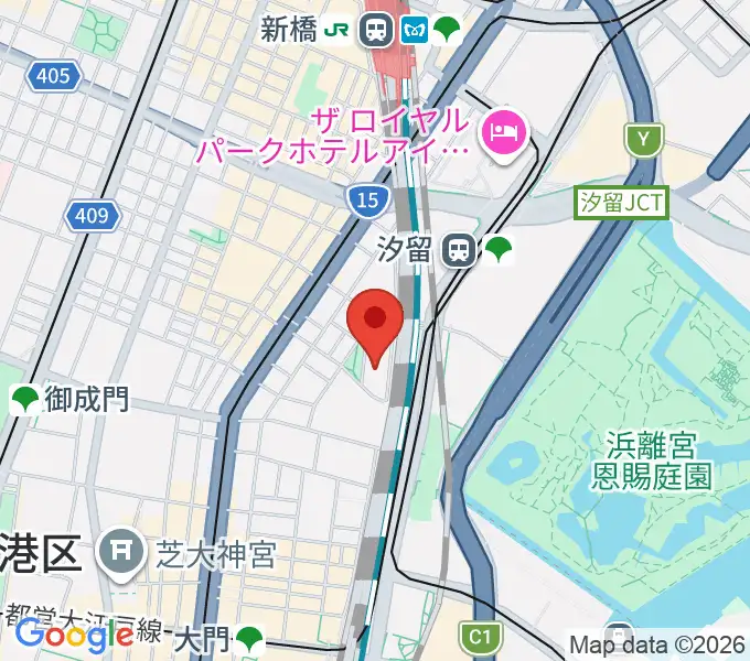 汐留ベヒシュタイン・サロンの地図