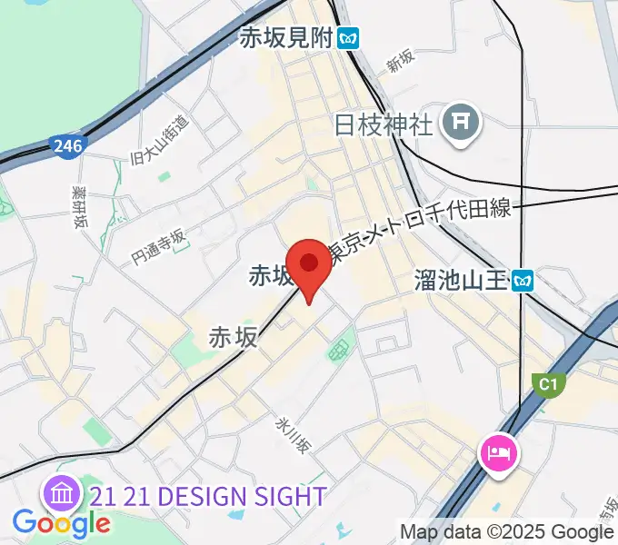 赤坂ベヒシュタイン・センターの地図