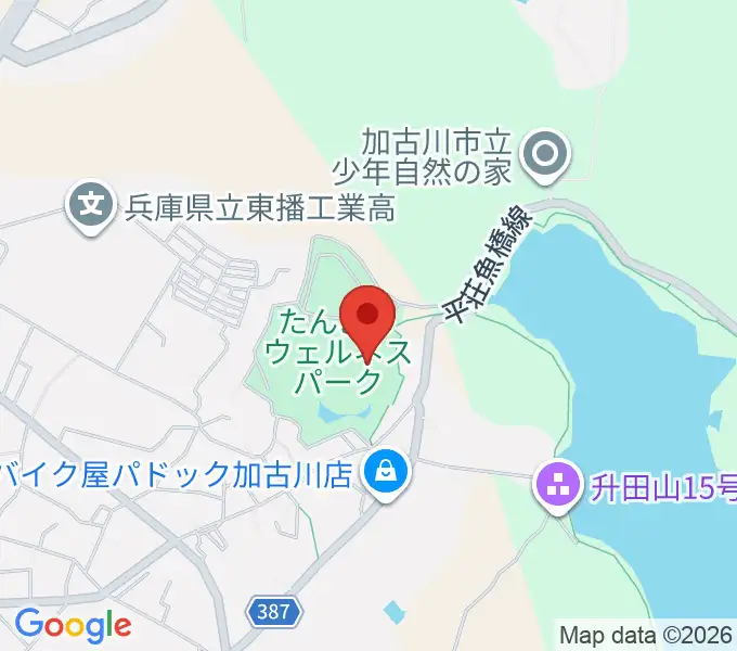 たんようウェルネスパーク アラベスクホールの地図