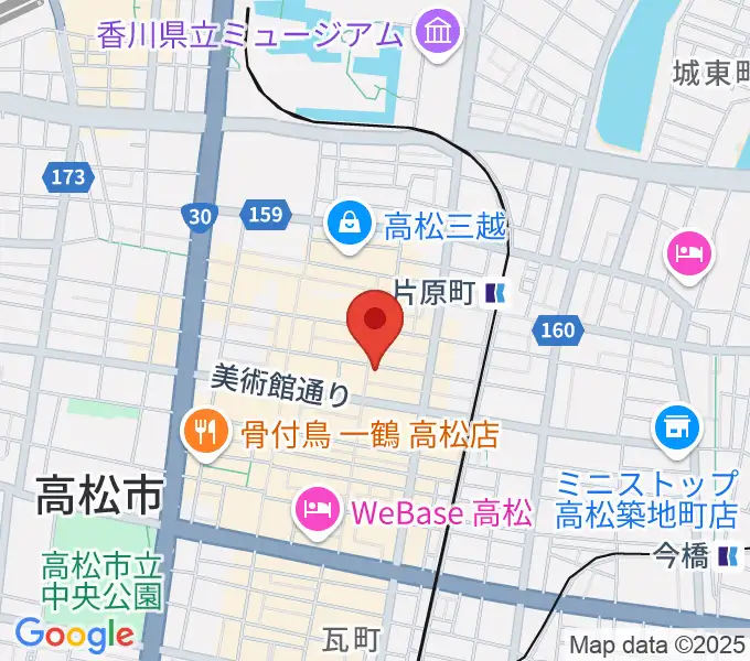 高松RIZIN'の地図