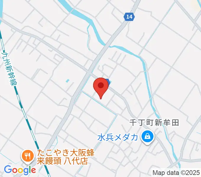 八代市公民館の地図