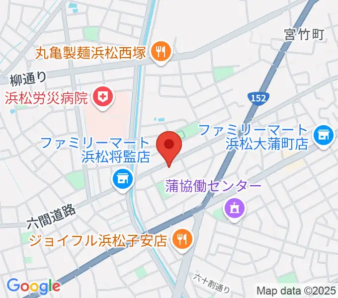 将監ハルソニックスタジオの地図