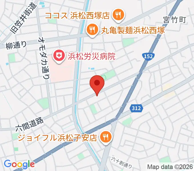 将監ハルソニックスタジオの地図