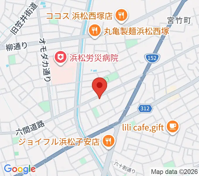 将監ハルソニックスタジオの地図