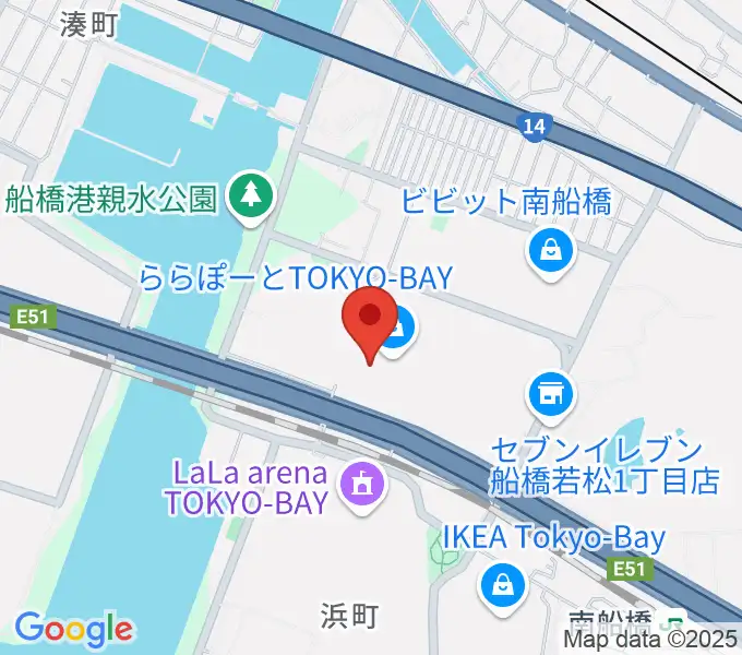 タワーレコード ららぽーとTOKYO-BAY店の地図