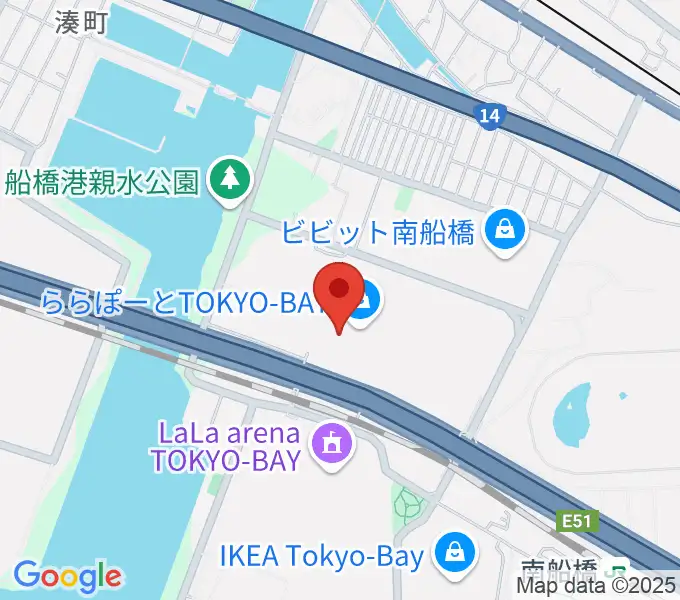 タワーレコード ららぽーとTOKYO-BAY店の地図