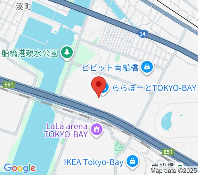 タワーレコード ららぽーとTOKYO-BAY店の地図