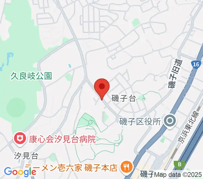 多治川ギタースクール横浜磯子教室の地図