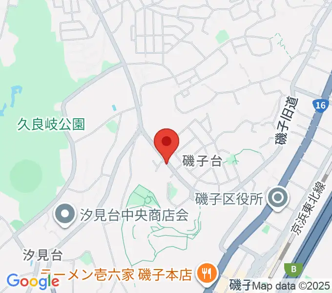 多治川ギタースクール横浜磯子教室の地図