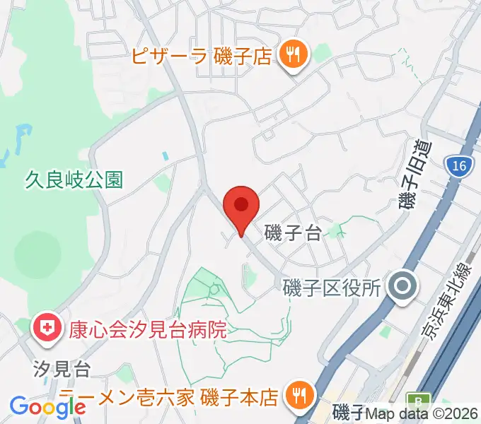 多治川ギタースクール横浜磯子教室の地図