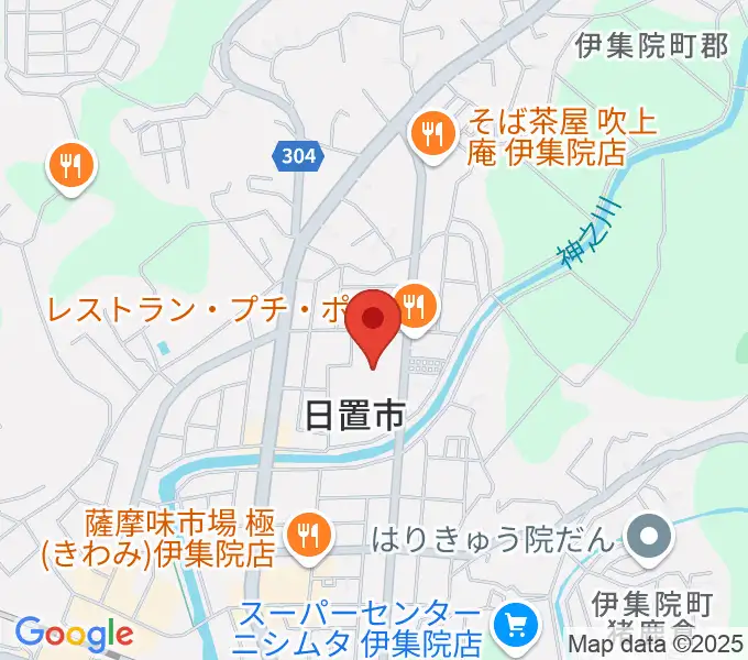 日置市伊集院文化会館の地図