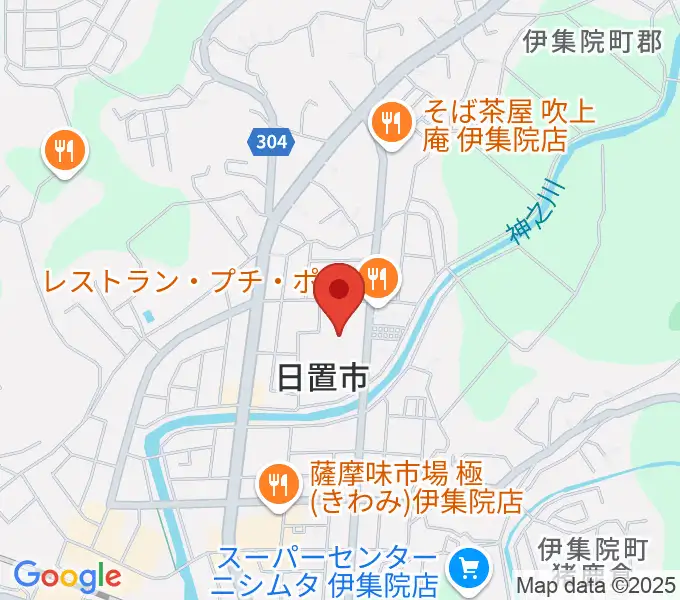 日置市伊集院文化会館の地図