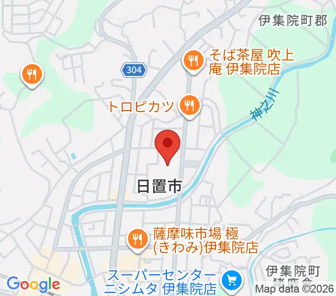 日置市伊集院文化会館の地図
