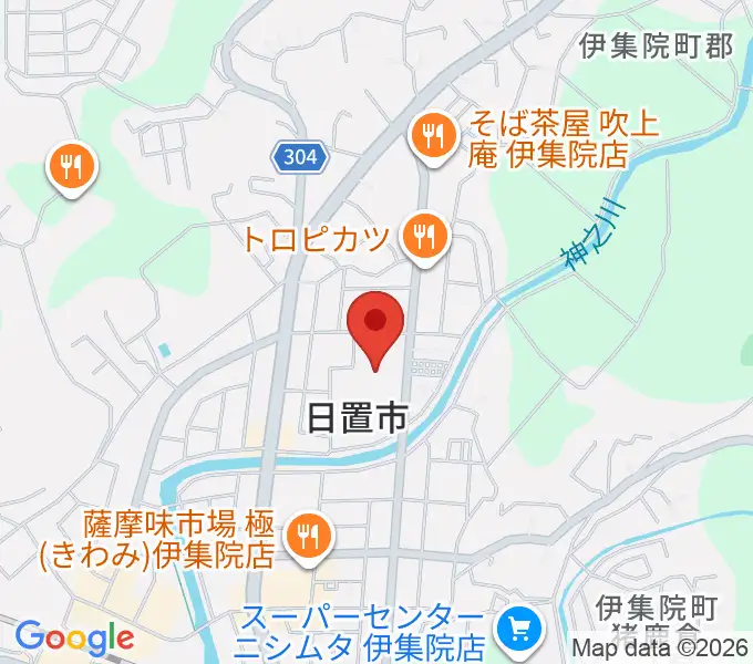 日置市伊集院文化会館の地図