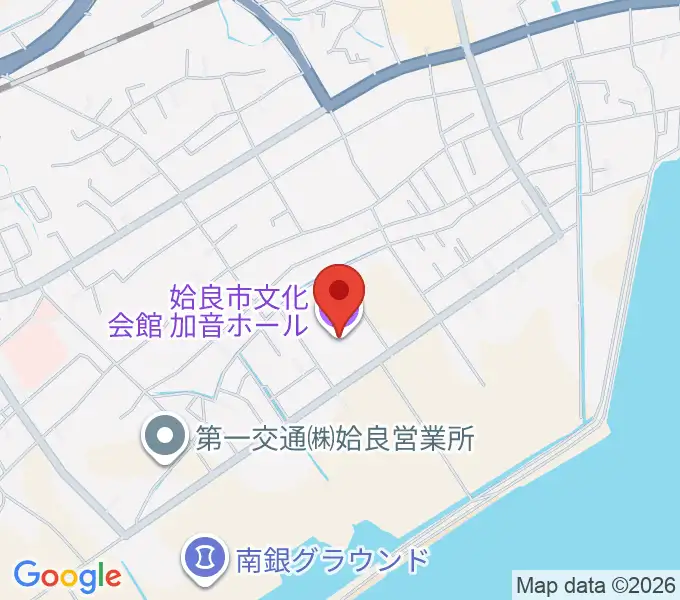 姶良市文化会館 加音ホールの地図