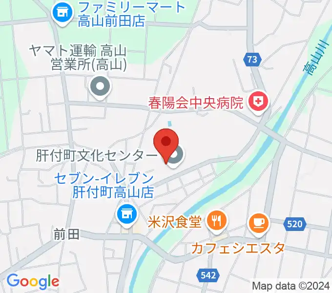 肝付町文化センターの地図