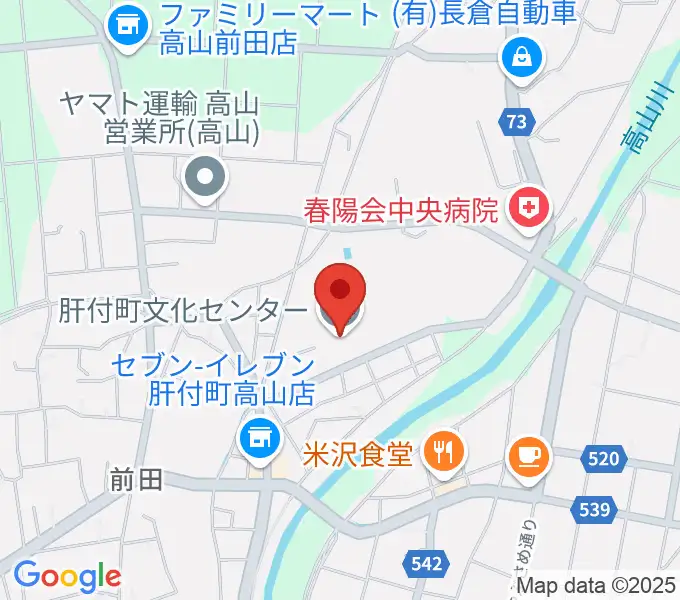 肝付町文化センターの地図