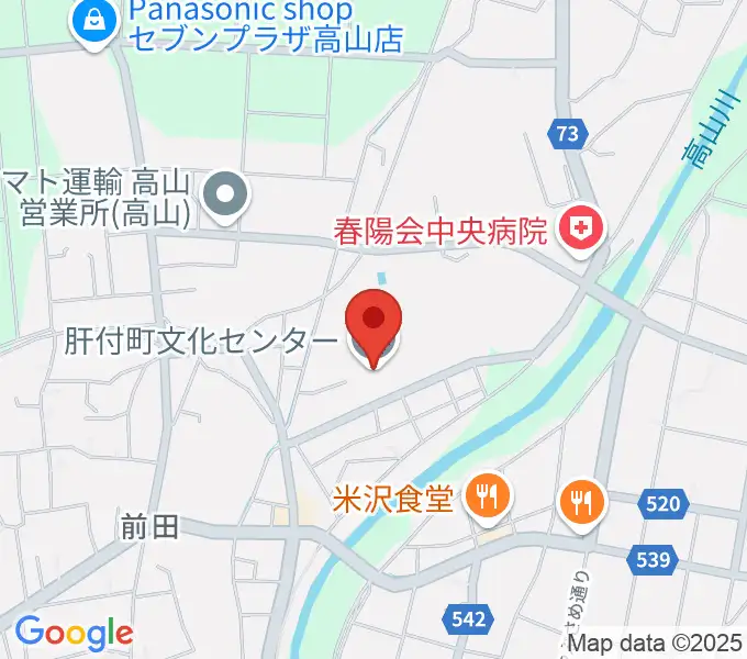肝付町文化センターの地図