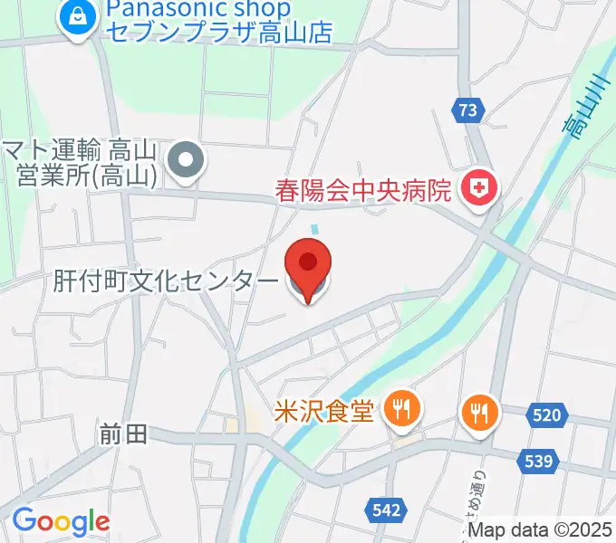 肝付町文化センターの地図