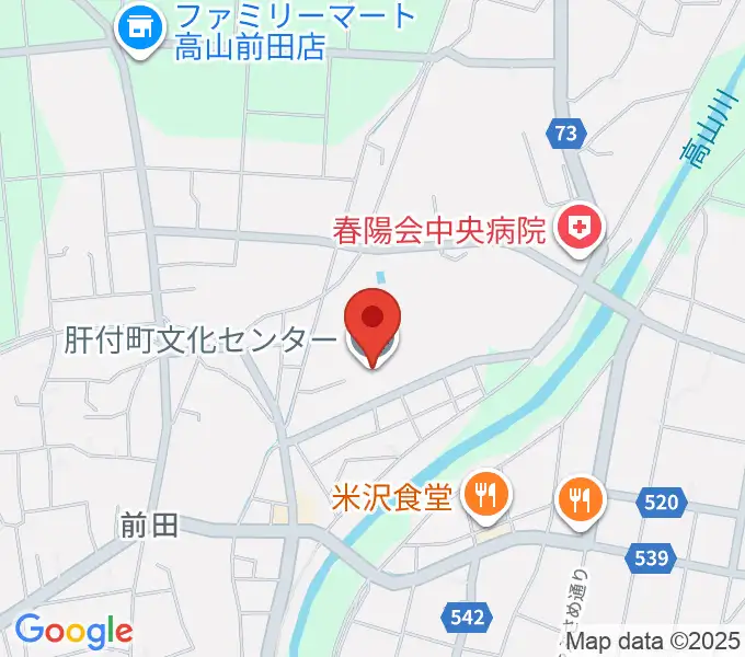 肝付町文化センターの地図