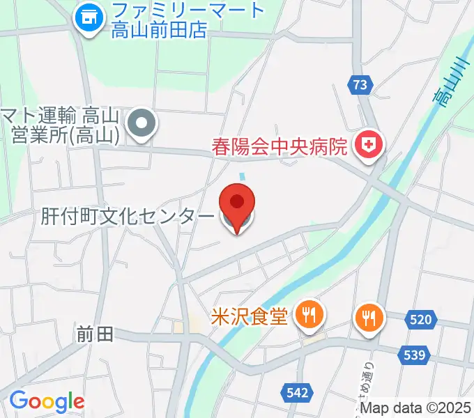 肝付町文化センターの地図