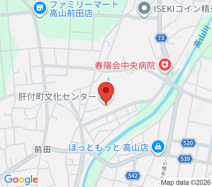 肝付町文化センターの地図