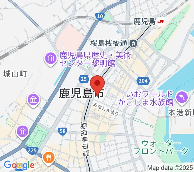 かごしま文化情報センターKCICの地図