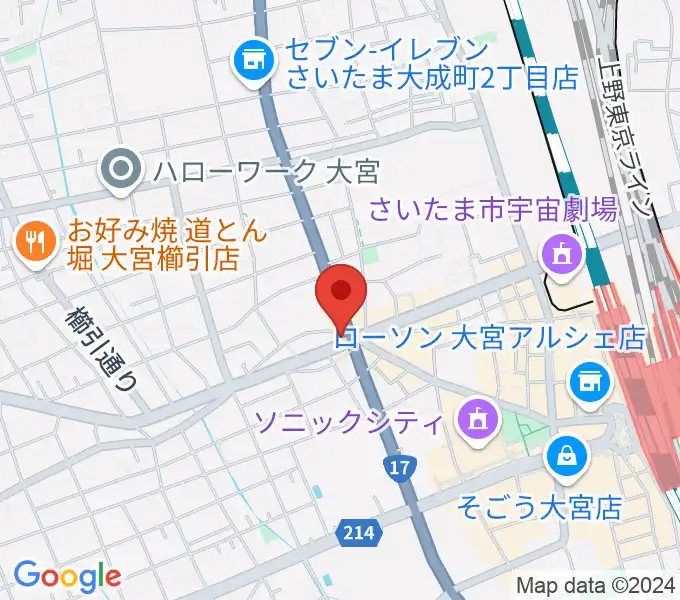 大宮B+ ビープラスの地図