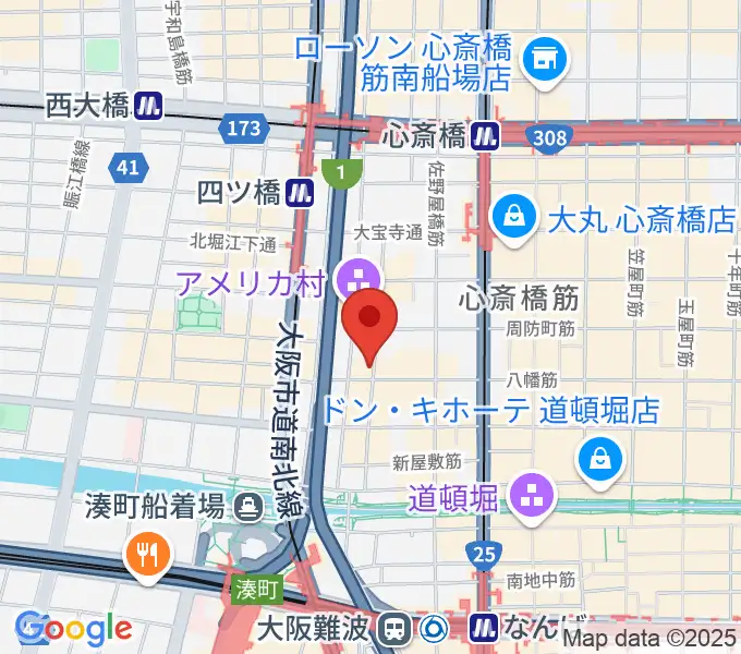 心斎橋BRONZEの地図