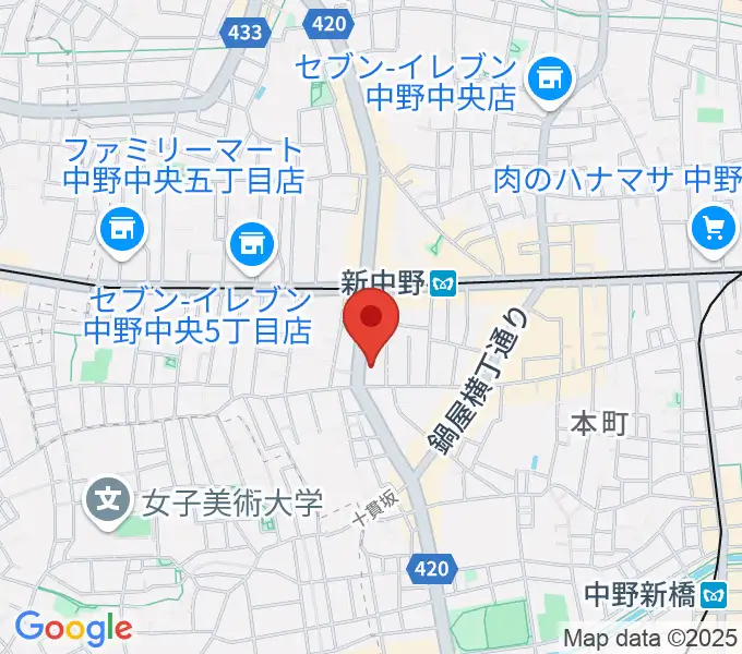 弁天の地図