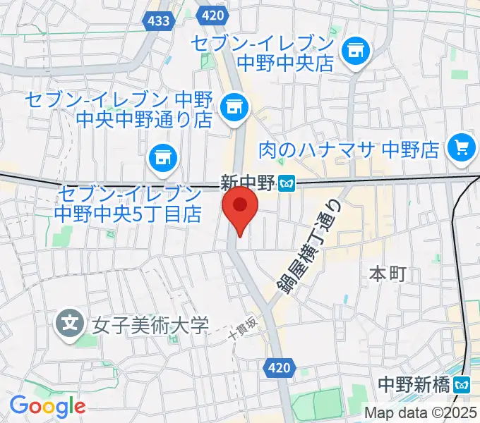 弁天の地図