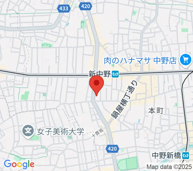 弁天の地図