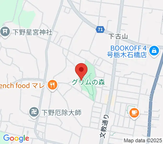 グリムの森・グリムの館の地図