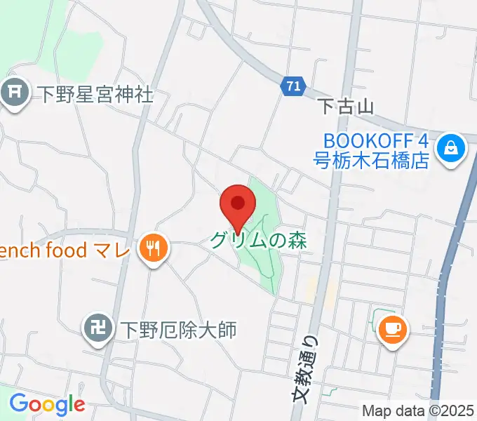 グリムの森・グリムの館の地図