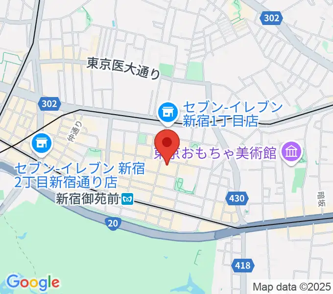 御苑ROSSO198の地図