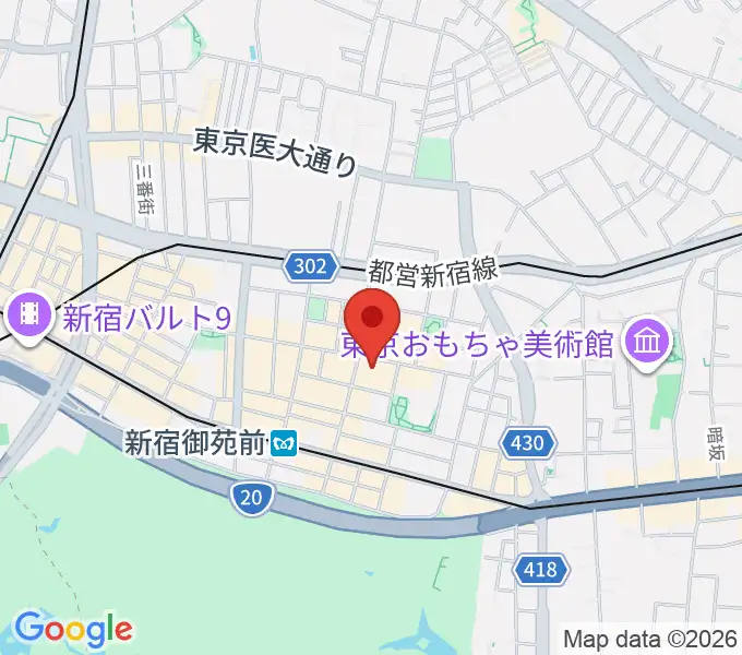 御苑ROSSO198の地図