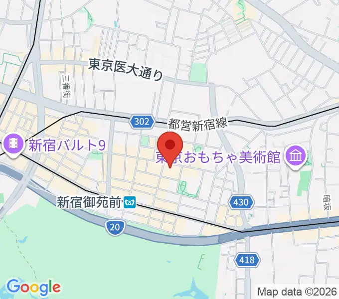 御苑ROSSO198の地図