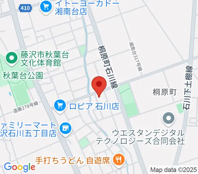 富士楽器 湘南台ショールームの地図