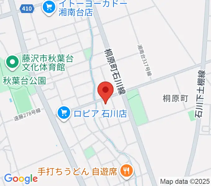 富士楽器 湘南台ショールームの地図