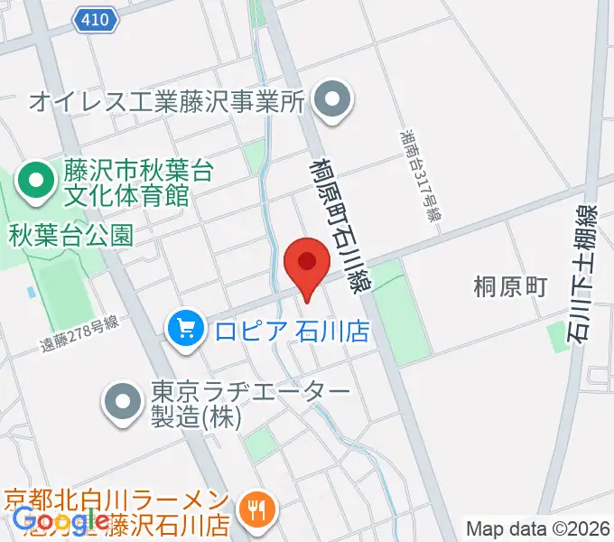 富士楽器 湘南台ショールームの地図