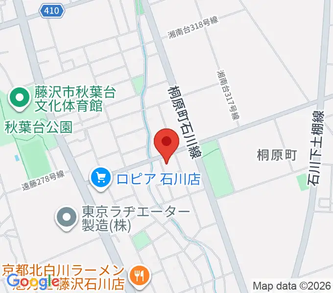 富士楽器 湘南台ショールームの地図