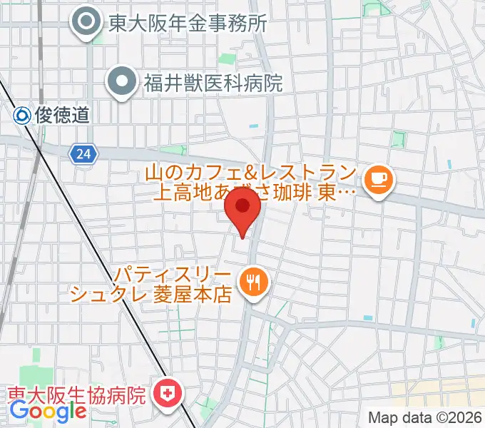 小林PIANO教室の地図