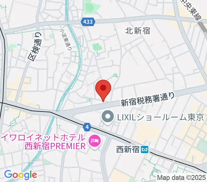 新宿村LIVEの地図